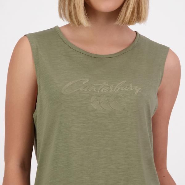 Canterbury Of New Zealand WOMENS SCENE-SET SINGLET GREEN