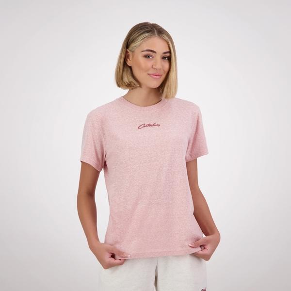 canterbury of new zealand WOMENS SCENE-SET T-SHIRT PINK