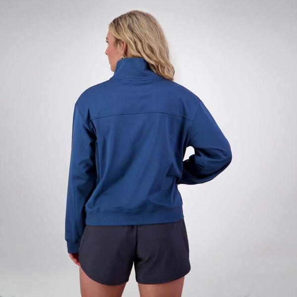 Canterbury Of New Zealand WOMENS TEMPO+ QUARTER ZIP SWEATER BLUE