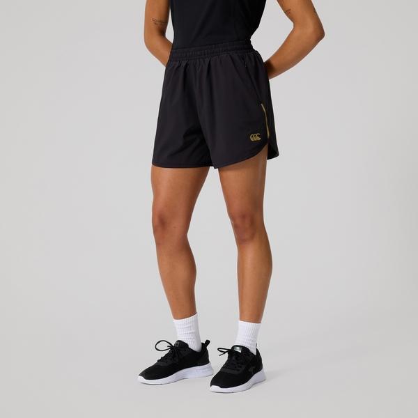 Canterbury Of New Zealand WOMENS TEMPO+ TRAINING SHORT BLACK