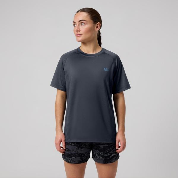 canterbury of new zealand WOMENS TEMPO+ TRAINING T-SHIRT INDIA INK