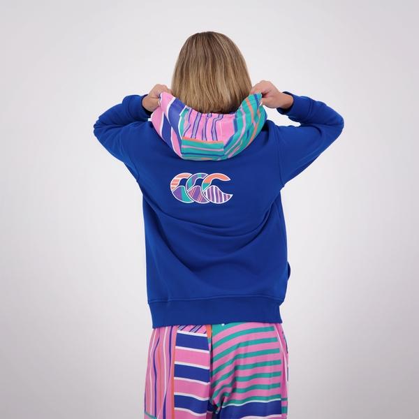 Canterbury Of New Zealand WOMENS UGLIES FULL ZIP HOODIE BLUE