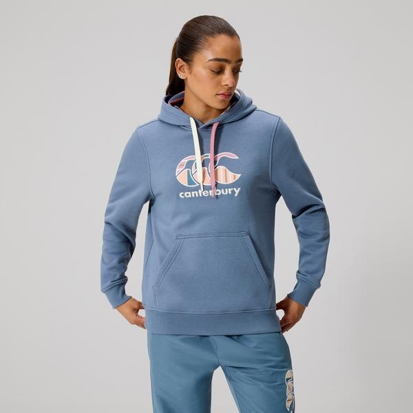 canterbury of new zealand WOMENS UGLIES HOODIE BLUE