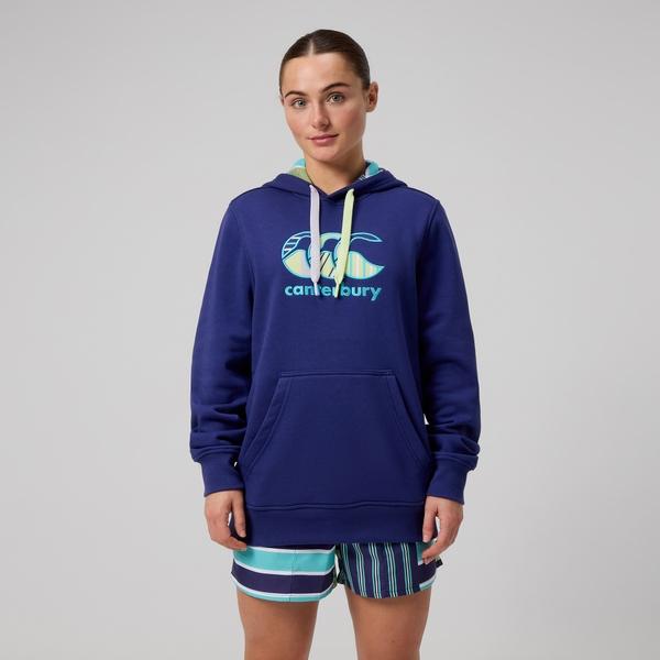 canterbury of new zealand WOMENS UGLIES HOODIE NAVY