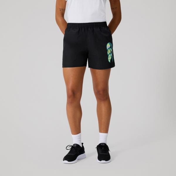canterbury of new zealand WOMENS UGLIES TACTIC SHORT JET BLACK