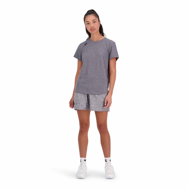 Canterbury Of New Zealand WOMENS VAPODRI SHORT SLEEVE TEMPO T-SHIRT IN GREY