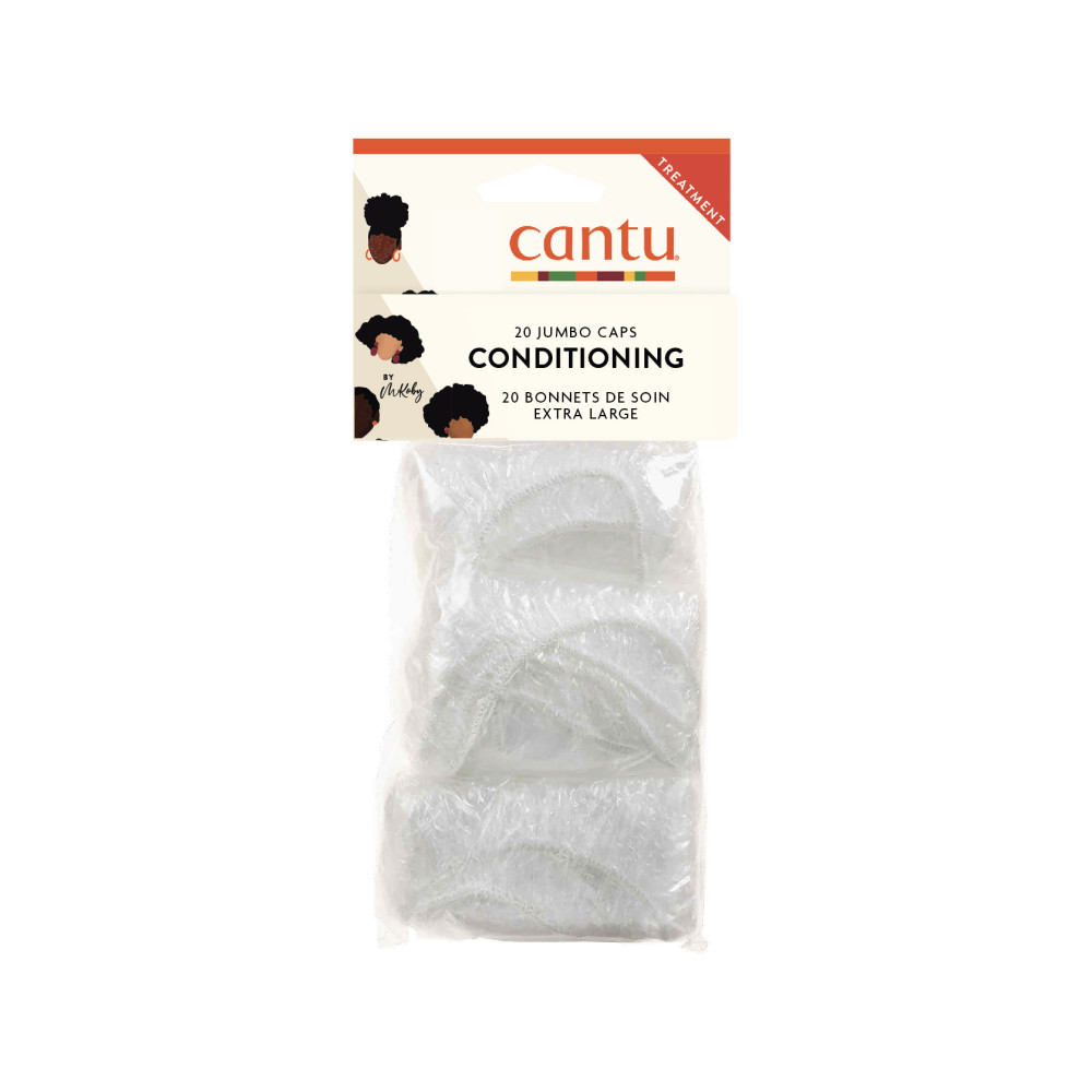 cantu Jumbo Conditioning Cap Clear 20pcs