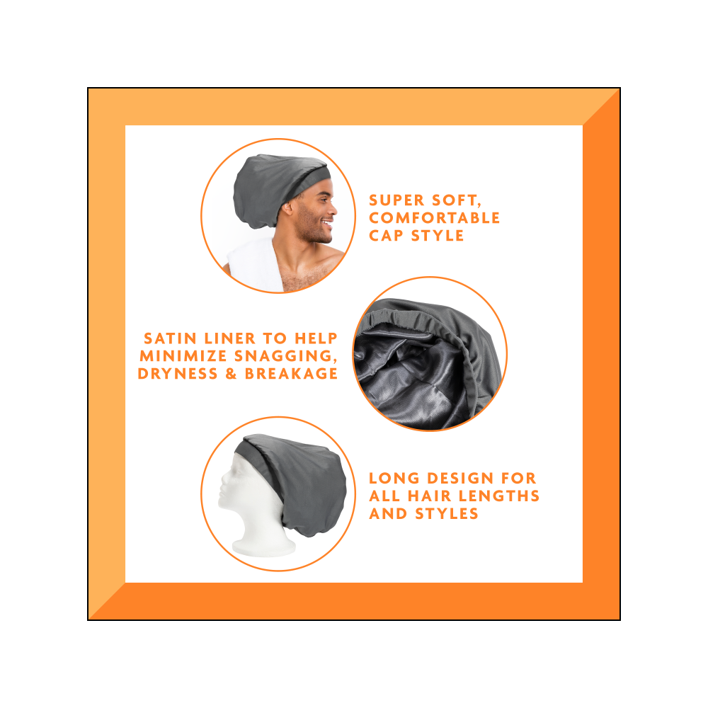 Cantu Men Satin-Lined Loc & Braid Cap