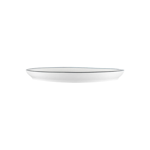Canvas Home Abbesses Black Rim Porcelain Salad Plate Set Of 4