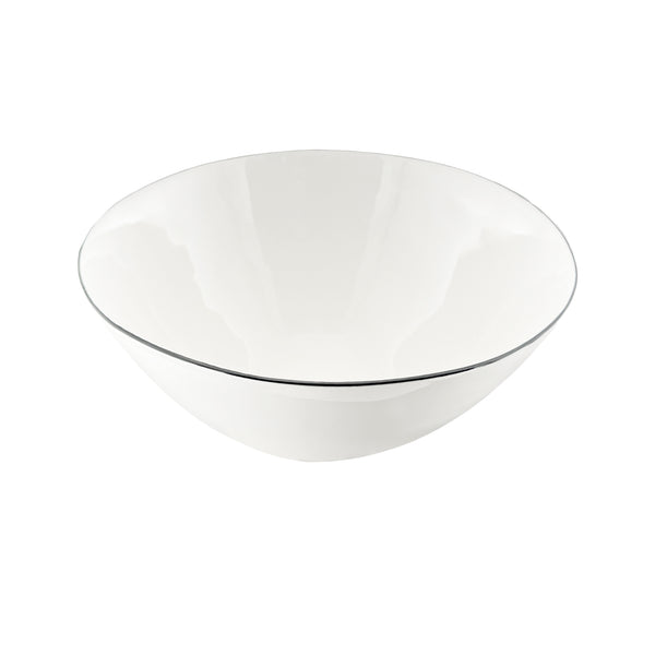 Canvas Home Abbesses Black Rim Porcelain Serving Bowl Set Of 2