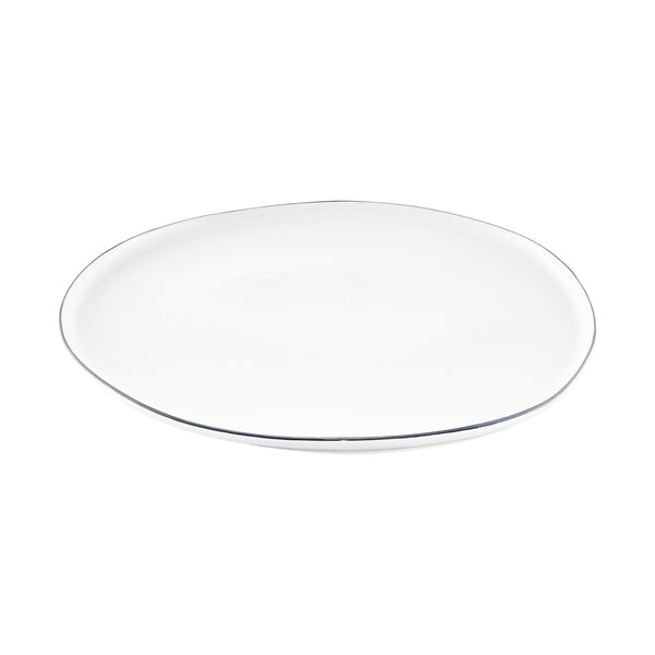 Canvas Home Abbesses Black Rim Porcelain Small Serving Platter