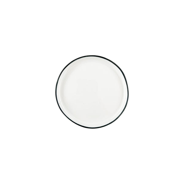 Canvas Home Abbesses Black Rim Porcelain Tidbit Plate Set Of 4