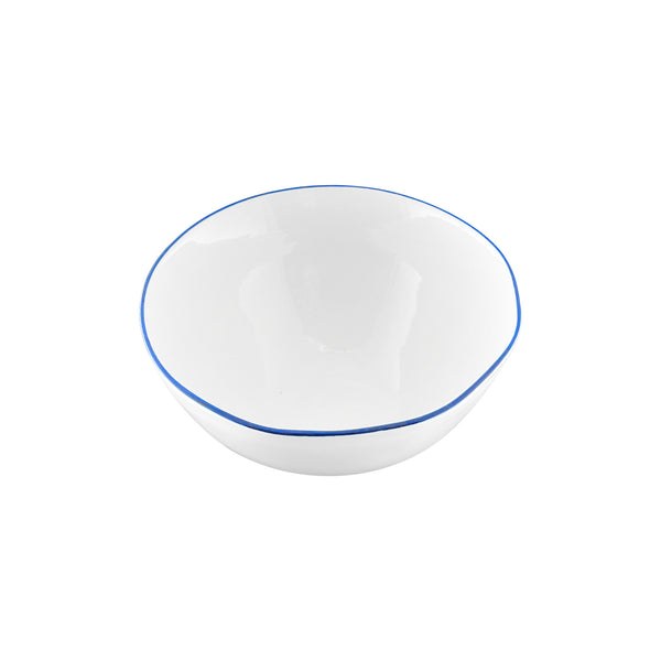 Canvas Home Abbesses Blue Rim Porcelain Cereal Bowl Set Of 4