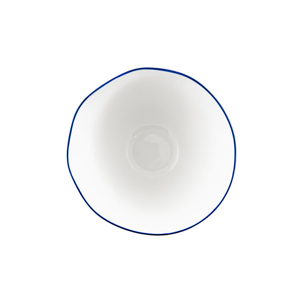 Canvas Home Abbesses Blue Rim Porcelain Cereal Bowl Set Of 4