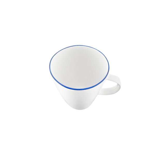 Canvas Home Abbesses Blue Rim Porcelain Mug Set Of 4