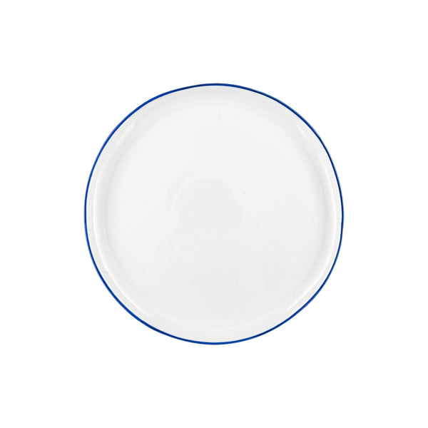 Canvas Home Abbesses Blue Rim Porcelain Salad Plate Set Of 4