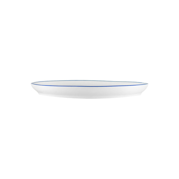 Canvas Home Abbesses Blue Rim Porcelain Salad Plate Set Of 4