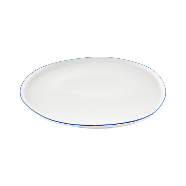 Canvas Home Abbesses Blue Rim Porcelain Small Serving Platter