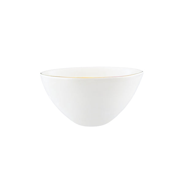 Canvas Home Abbesses Gold Rim Porcelain Cereal Bowl Set Of 4