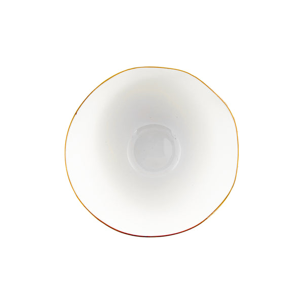 Canvas Home Abbesses Gold Rim Porcelain Cereal Bowl Set Of 4