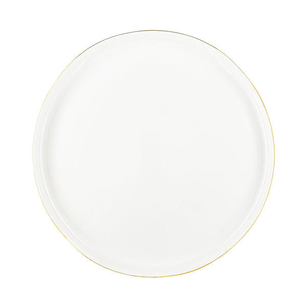 Canvas Home Abbesses Gold Rim Porcelain Dinner Plate Set Of 4