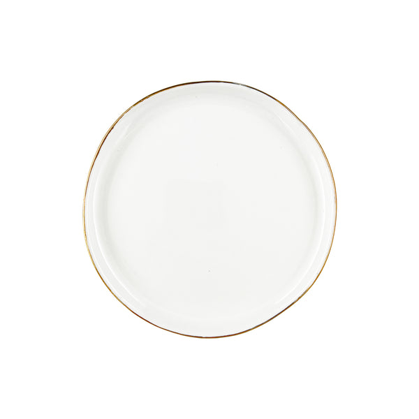 Canvas Home Abbesses Gold Rim Porcelain Salad Plate Set Of 4