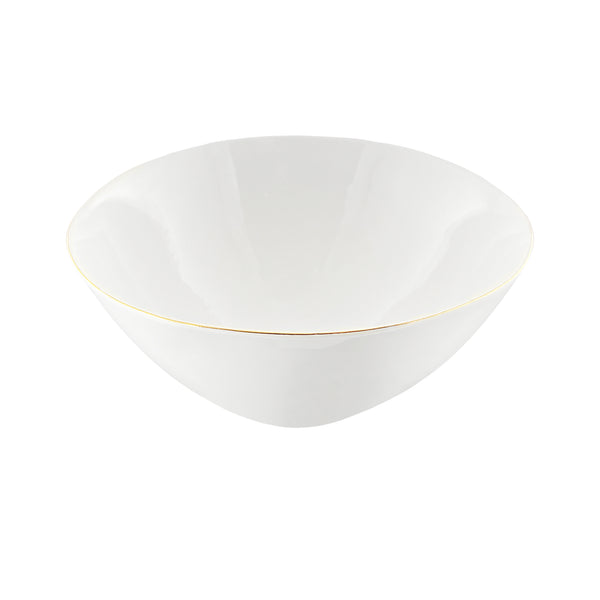 Canvas Home Abbesses Gold Rim Porcelain Serving Bowl Set Of 2