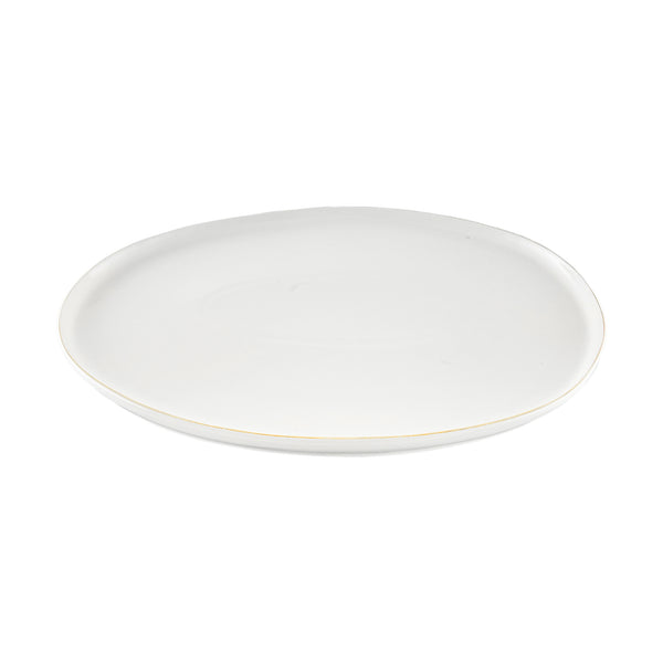 Canvas Home Abbesses Gold Rim Porcelain Small Serving Platter