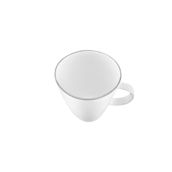 Canvas Home Abbesses Grey Rim Porcelain Mug Set Of 4