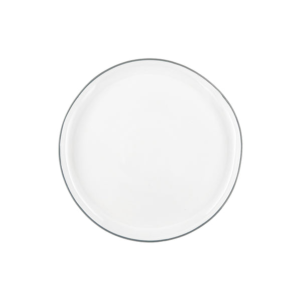 Canvas Home Abbesses Grey Rim Porcelain Salad Plate Set Of 4