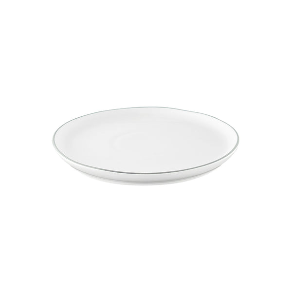 Canvas Home Abbesses Grey Rim Porcelain Salad Plate Set Of 4