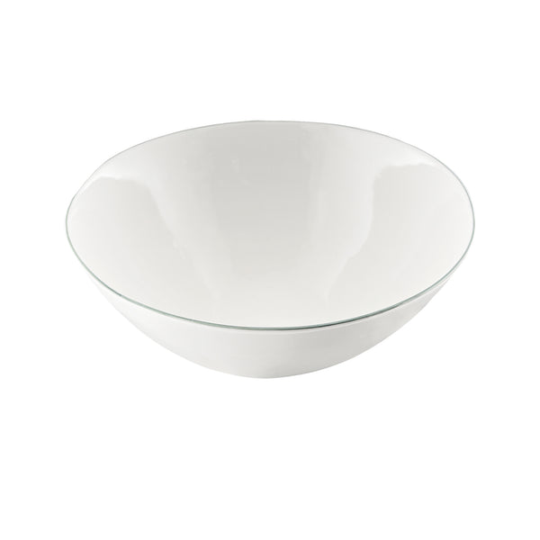 Canvas Home Abbesses Grey Rim Porcelain Serving Bowl Set Of 2