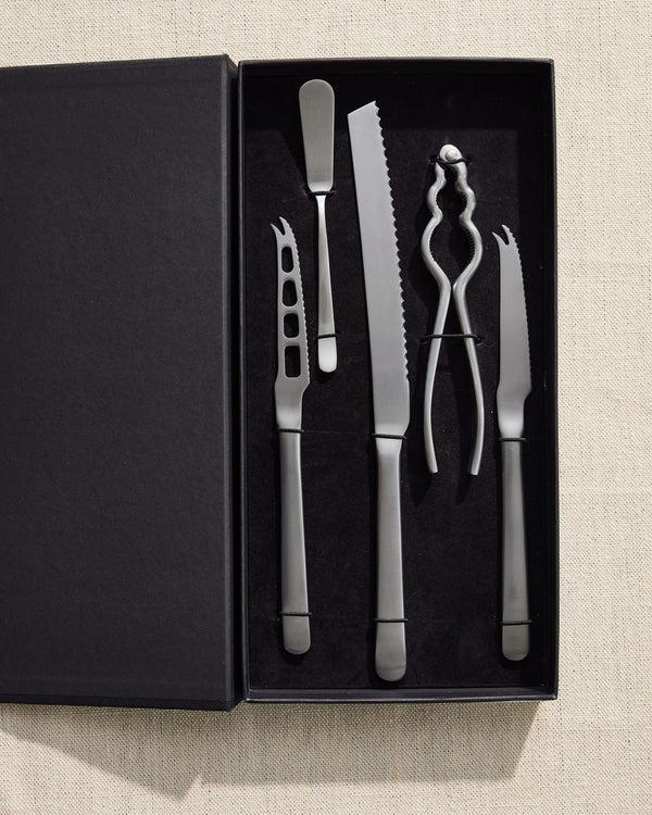 Canvas Home Canvas Classic Brushed Stainless Steel 5 Piece Appetizer Gift Set