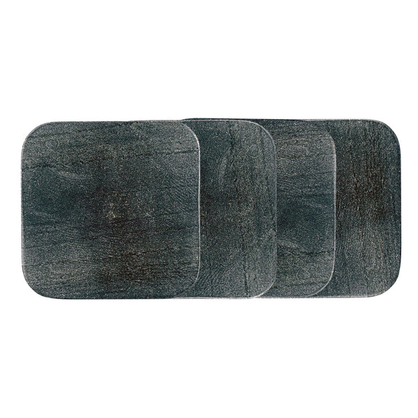 canvas home Catalina Black Marble Coaster Set