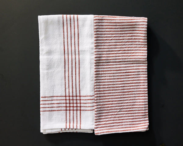 Canvas Home Cotton Brick Tea Towel Set Of 2