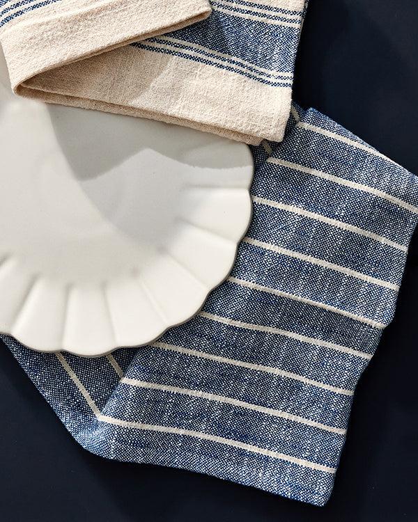 Canvas Home Cotton Indigo Tea Towel Set Of 2