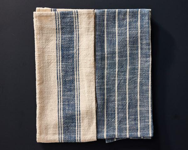 Canvas Home Cotton Indigo Tea Towel Set Of 2