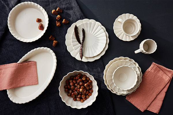 Canvas Home Lafayette Round Fog Stoneware Baker