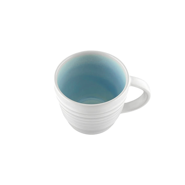 Canvas Home Lines Blue Stoneware Mug Set Of 4