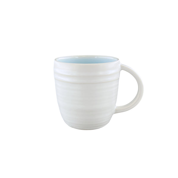 canvas home Lines Blue Stoneware Mug Set of 4