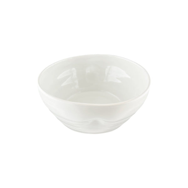 Canvas Home Pinch Cereal Bowl In White - Set Of 4