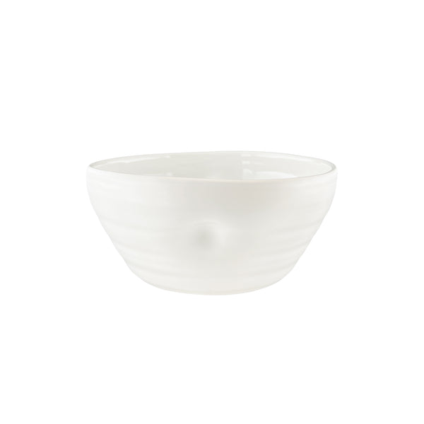 canvas home Pinch Cereal Bowl in White - Set of 4