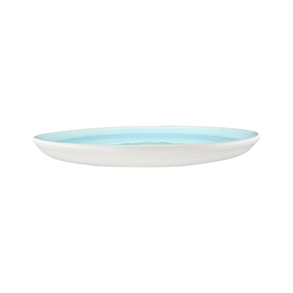 Canvas Home Pinch Dinner Plate In Aqua - Set Of 4