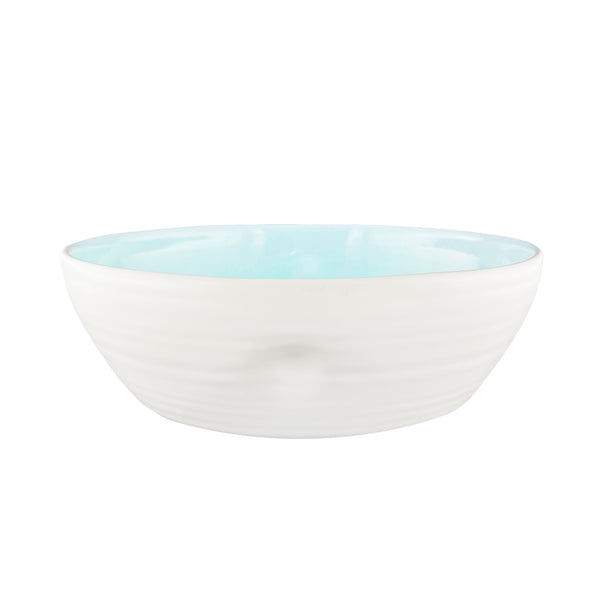 canvas home Pinch Large Salad Serving Bowl in Aqua