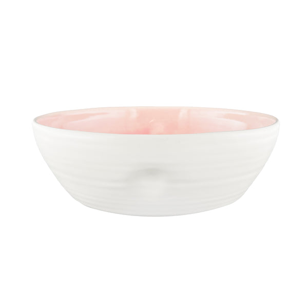 canvas home Pinch Large Salad Serving Bowl in Pink