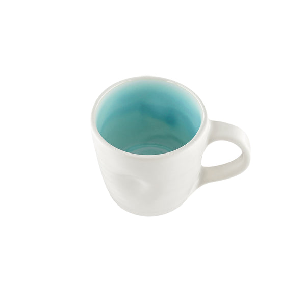Canvas Home Pinch Mug In Aqua - Set Of 4