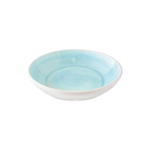 Canvas Home Pinch Pasta Bowl In Aqua - Set Of 4