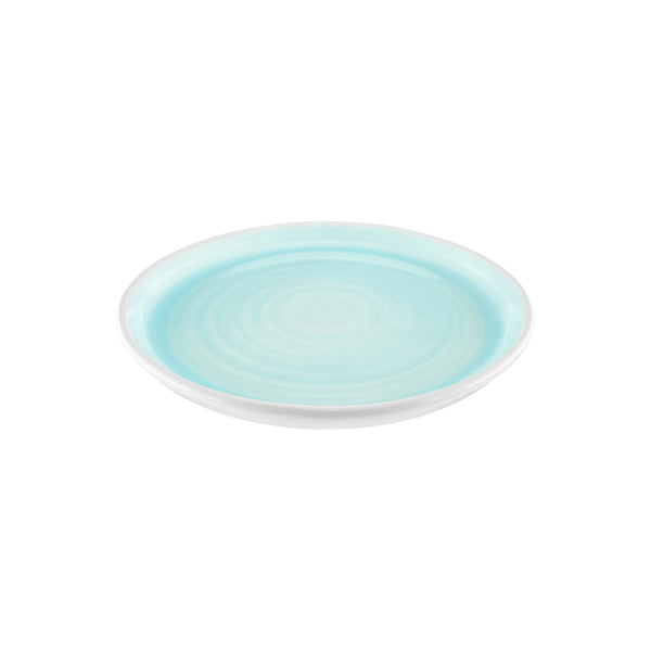 Canvas Home Pinch Salad Plate In Aqua - Set Of 4