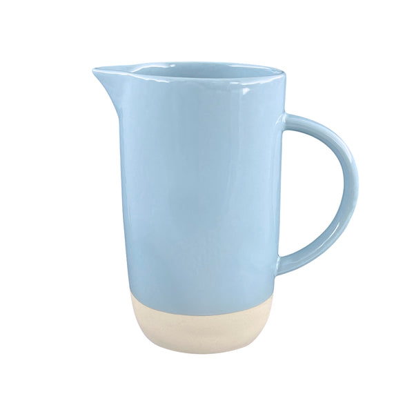 canvas home Shell Bisque Blue Porcelain Pitcher