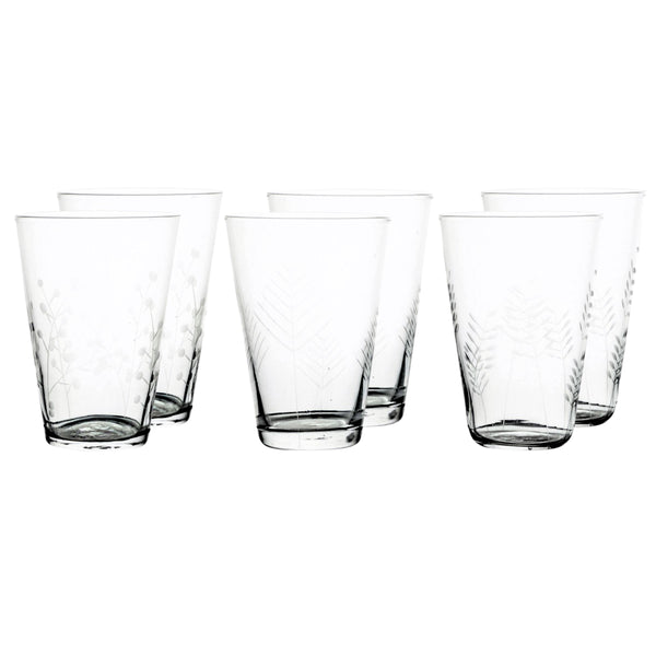 Canvas Home Sienna Etched Water Glassware Set